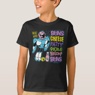 Jugendlich Titanen gehen!   Cyborg-Burger-Rap T-Shirt