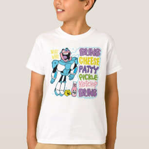 Jugendlich Titanen gehen!   Cyborg-Burger-Rap T-Shirt