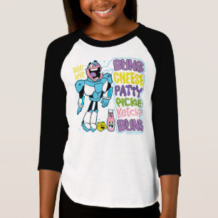 Jugendlich Titanen gehen! Cyborg-Burger-Rap T-Shirt