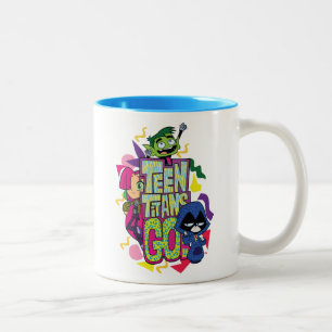 Jugendlich Titanen gehen!   "Mädchen-Mädchen-" Zweifarbige Tasse