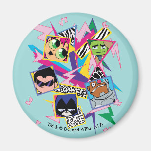Jugendlich Titanen gehen!   Retro Neunzigerjahre Magnet