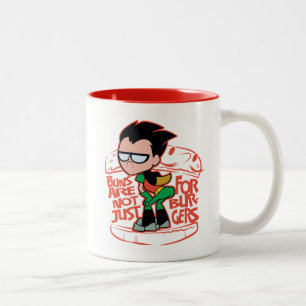 Jugendlich Titanen gehen!   Robin Hintern Scooty Zweifarbige Tasse