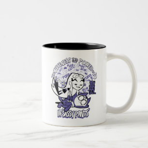 Jugendlich Titanen gehen!   Starfire u. Herr Sassy Zweifarbige Tasse