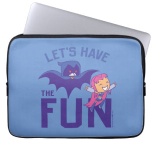 Jugendlich Titanen gehen!   Starfire u. Rabe Laptopschutzhülle