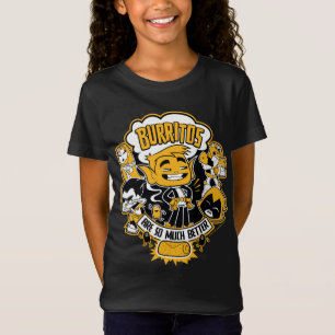 Jugendlich Titanen gehen!   Tier-Junge "Burritos T-Shirt