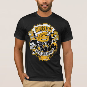 Jugendlich Titanen gehen! Tier-Junge "Burritos T-Shirt