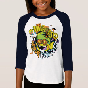 Jugendlich Titanen gehen! Tier-Jungen-Waffeln T-Shirt