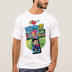 Jugendlich Titanen gehen!   Titan-Turm-Collage T-Shirt