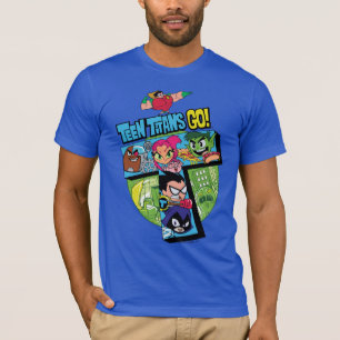 Jugendlich Titanen gehen! Titan-Turm-Collage T-Shirt