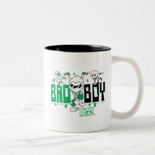 Jugendlich Titanen gehen!   "unartiger Junge" Zweifarbige Tasse