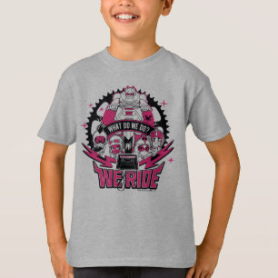 Jugendlich Titanen gehen! "wir reiten" Retro T-Shirt