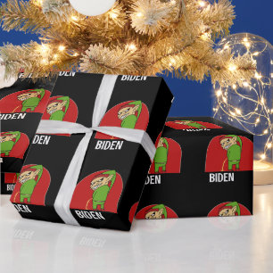 JUGENDLICHE AUF BIDEN CHRISTMAS WRAPPING PAPER GESCHENKPAPIER