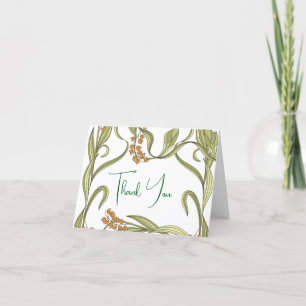 Jugendliche-Blume-Hochzeit Dankeskarte