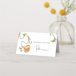 Jugendliche-Blume-Hochzeit Platzkarte