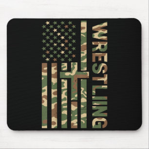Jugendliche Camo-Ringkampf-Amerikanische-Flagge-US Mousepad