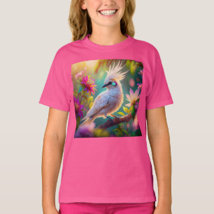 Jugendliche Crested Blush Feder Taube Fantasy Voge T-Shirt