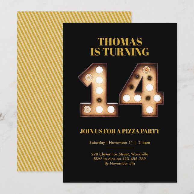 Jugendliche - Einladung zum 14. (Vorne/Hinten)