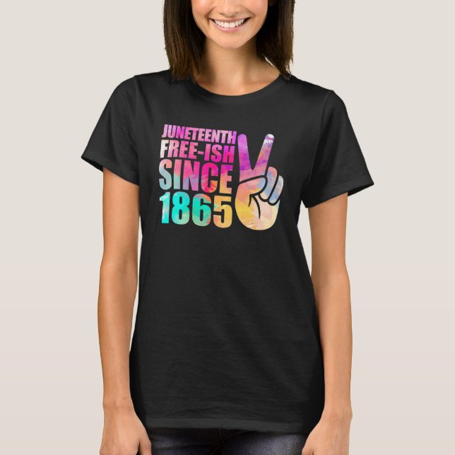 Jugendliche Freie Ish Women Men Kid Peace Freeish  T-Shirt (Vorderseite)