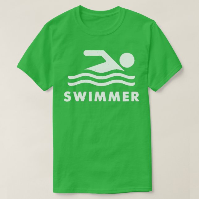 JUGENDLICHE KINDER schwimmen Baden Olympiaschwimmt T-Shirt (Design vorne)