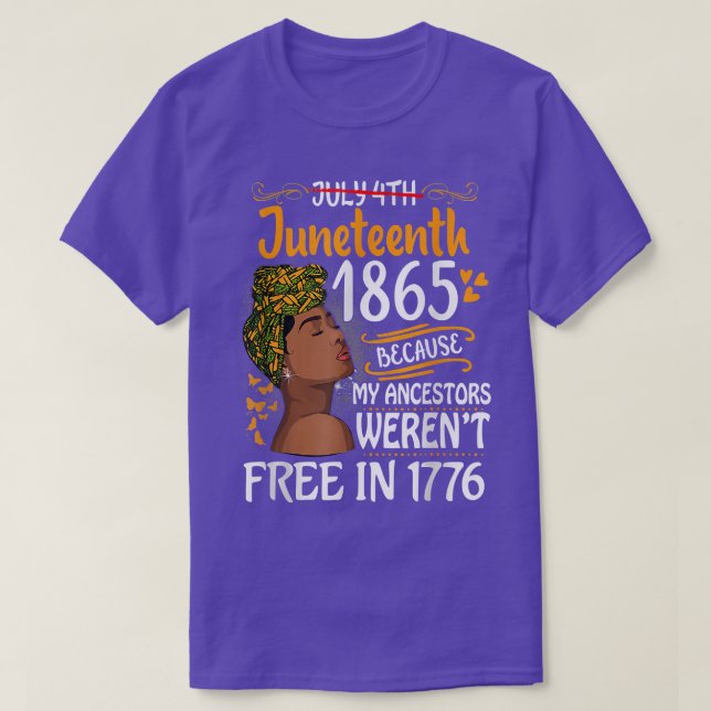 Jugendliche schwarze Frauen, weil meine Vorfahren  T-Shirt (Design vorne)