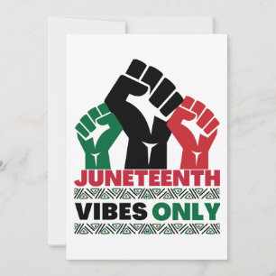 Jugendliche vibes only melanin Männer Frauen Kinde Einladung