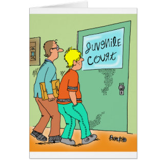 Jugendlicher Delinquent-Cartoon
