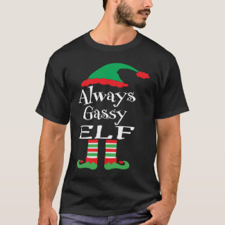 Jugendlicher immer gasiger Elf Familien-Weihnachte T-Shirt