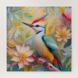 Jugendlicher Regenbogen-Specht-Fantasie-Vogel