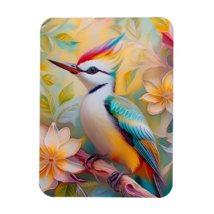 Jugendlicher Regenbogen-Specht-Fantasie-Vogel Magnet