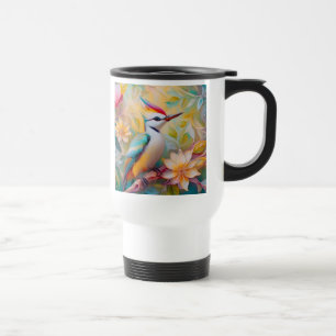 Jugendlicher Regenbogen-Specht-Fantasie-Vogel Reisebecher