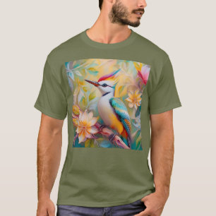 Jugendlicher Regenbogen-Specht-Fantasie-Vogel T-Shirt