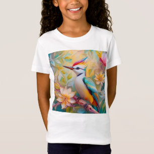 Jugendlicher Regenbogen-Specht-Fantasie-Vogel T-Shirt