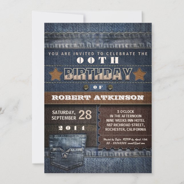 Jugendlichgeburtstags-Party Einladungen (Vorderseite)