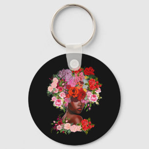 Jugendmedizin: Blume Black History Outfit Schlüsselanhänger