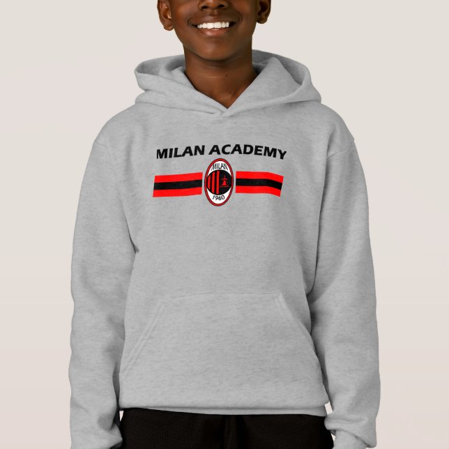 Jugendmilan Akademie Uni lebendiges Druckdesign Hoodie (Vorderseite)
