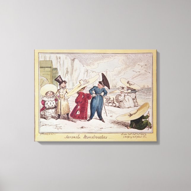 Jugendmonstrositäten, 1825 leinwanddruck (Vorderseite)