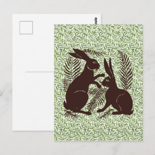 Jugendparadies Rabbits De Morgan und Morris Postkarte