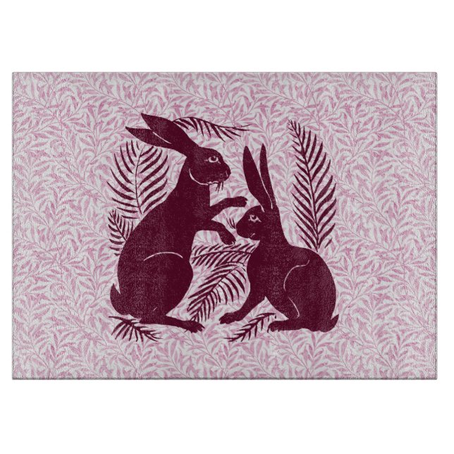 Jugendparadies Rabbits De Morgan und Morris Schneidebrett (Vorderseite)