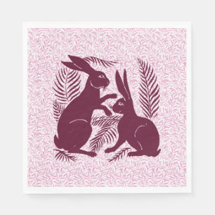 Jugendparadies Rabbits De Morgan und Morris Serviette