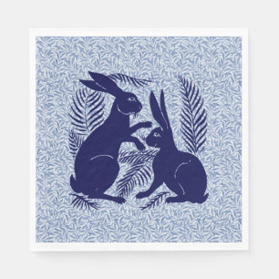 Jugendparadies Rabbits De Morgan und Morris Serviette