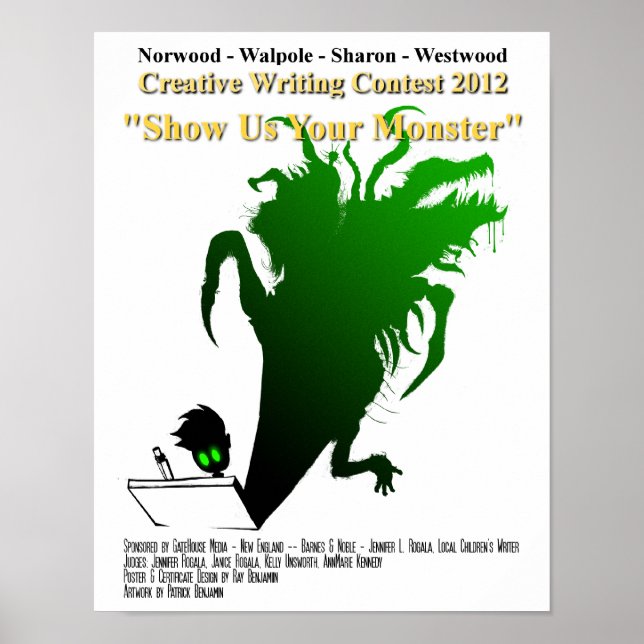 Jugendreportwettbewerb 2012 "Show Us Your Monster" Poster (Vorne)