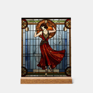 Jugendstil-Acrylglas-Wandkunst Acrylschild