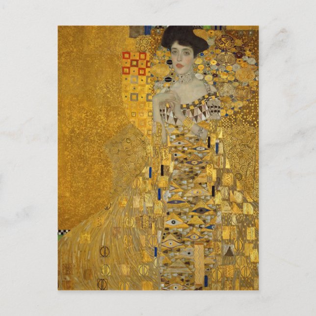 Jugendstil Adele Bloch-Bauer I von Klimt Postkarte (Vorderseite)