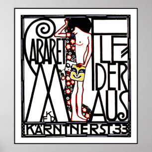 Jugendstil - affiche de Nouveau d'art : Cabaret
