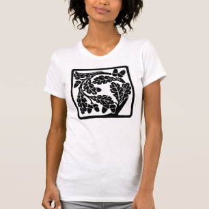 Jugendstil-Akkorde und Blätter aus Eiche T-Shirt