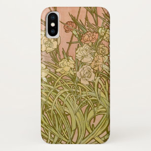 Jugendstil Alfonse Mucha Blüten Nelken Blumen Case-Mate iPhone Hülle