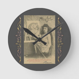 Jugendstil Alphonse mucha Art Model Runde Wanduhr