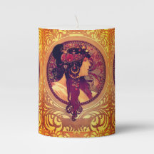 Jugendstil Alphonse Mucha Donna Ristorante La Lanc