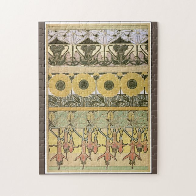 Jugendstil-Alphonse mucha fuschia (Vertikal)