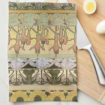 Jugendstil-Alphonse mucha fuschia